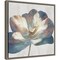 Glowing Soul (Flower) by Eva Watts 16-in. W x 16-in. H. Canvas Wall Art Print Framed in Grey
